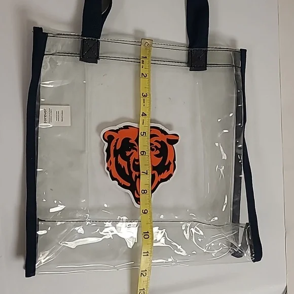 Chicago Bears Clear Tote Bag - Picture 6 of 9